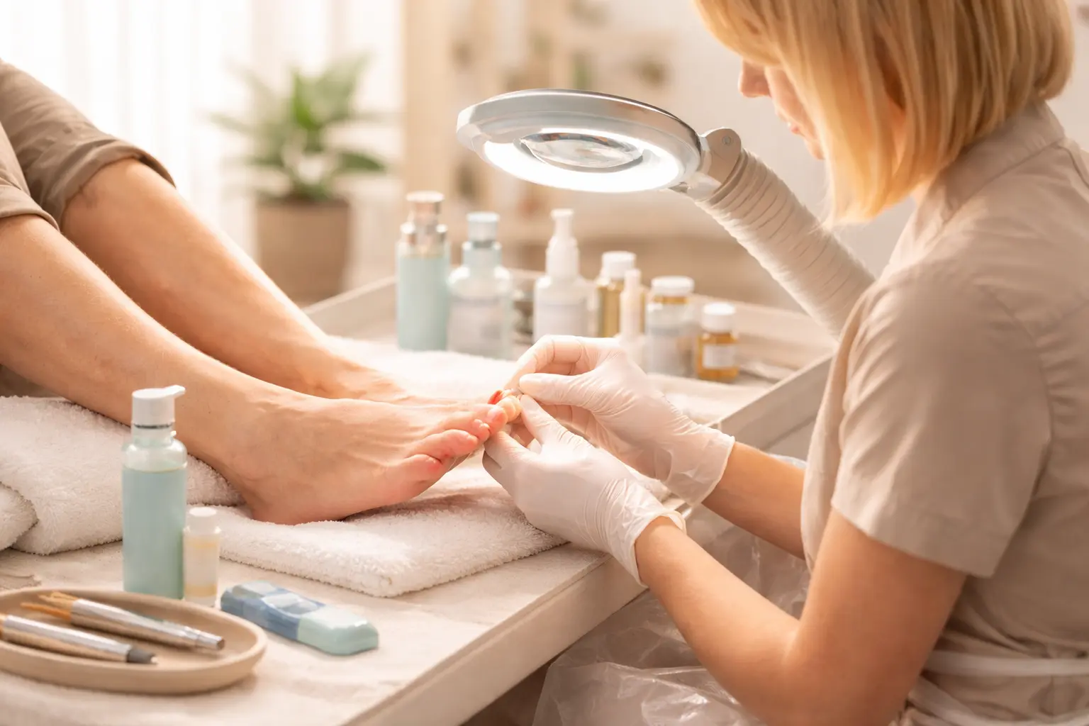 Professional podology and foot care treatment at Podiatric Studios Chișinău