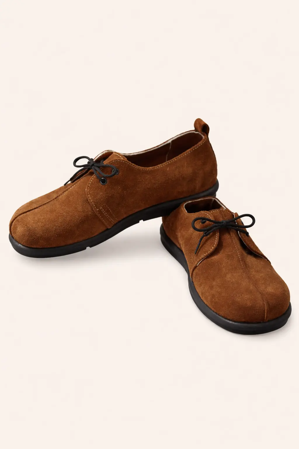 Brown Suede Ergonomic Shoes
